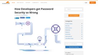 
                            12. How Developers got Password Security so Wrong - The Cloudflare Blog