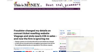 
                            7. How did fraudsters change bank details on Viagogo account? | This is ...