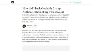 
                            8. How did I hack Godaddy 2-step Authentication of my own account