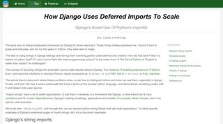 
                            8. How Django Uses Deferred Imports To Scale: Django's Smart Use Of ...
