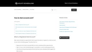 
                            5. How do client accounts work? – Acuity Scheduling