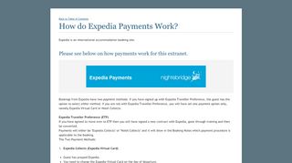 
                            12. How do Expedia Payments Work? - NightsBridge