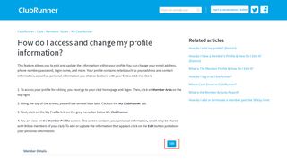 
                            7. How do I access and change my profile information? - ClubRunner ...