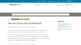 
                            2. How Do I Access and Use Webmail? | Execulink Telecom ...