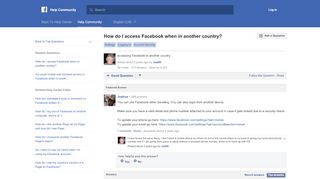 
                            1. How do I access Facebook when in another country? | Facebook Help ...