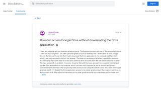 
                            4. How do I access Google Drive without downloading the Drive ...