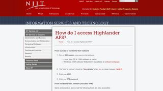 
                            8. How do I access Highlander AFS? | Information Services and ...