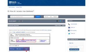 
                            8. How do I access i-law database? - Library FAQs