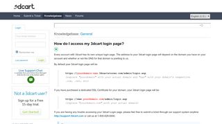 
                            2. How do I access my 3dcart login page? - 3dcart Support