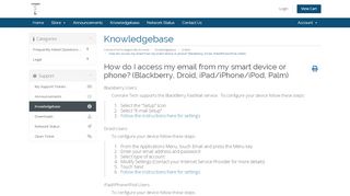 
                            13. How do I access my email from my smart device or phone ...