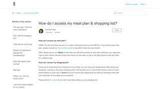 
                            4. How do I access my meal plan & shopping list? – 8fit