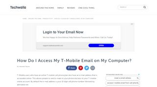 
                            5. How Do I Access My T-Mobile Email on My Computer? | Techwalla.com