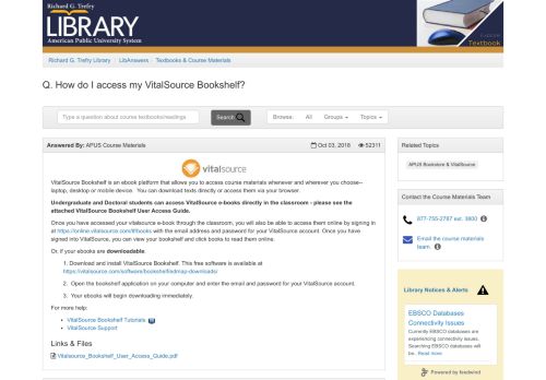 
                            11. How do I access my VitalSource Bookshelf? - LibAnswers