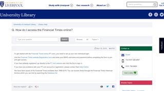 
                            11. How do I access the Financial Times online? - Library Help