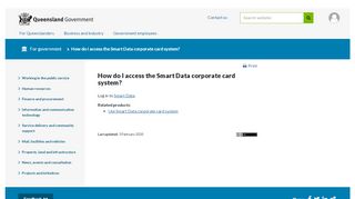 
                            5. How do I access the Smart Data corporate card system? | For ...