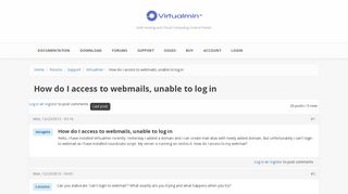 
                            1. How do I access to webmails, unable to log in | Virtualmin