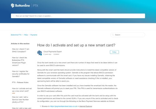 
                            13. How do I activate and set up a new smart card? – Bottomline PTX