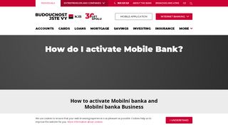 
                            2. How do I activate Mobile Bank? | Komerční banka