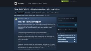 
                            12. How do I actually login? :: FINAL FANTASY XI: Ultimate Collection ...