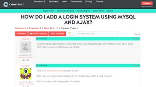 
                            8. How do I add a login system using MySQL and Ajax? - Construct ...