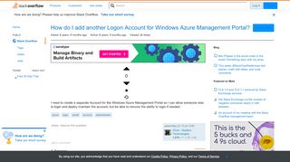 
                            13. How do I add another Logon Account for Windows Azure Management ...