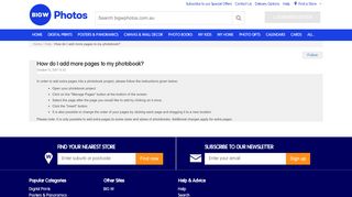 
                            11. How do I add more pages to my photobook? – BIGW Photos Help