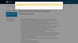 
                            3. How do I add my Advance Passenger Information (API)? – Eurotunnel ...