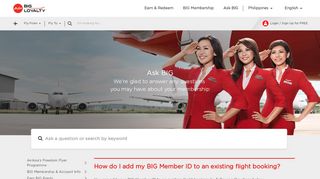 
                            7. How do I add my BIG Member ID to an existing flight ... - AirAsia BIG