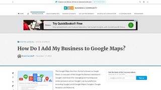 
                            10. How Do I Add My Business to Google Maps? - Business 2 Community