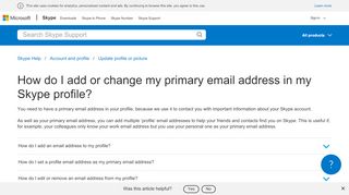 
                            7. How do I add or change my primary email address in my Skype profile ...
