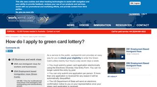 
                            10. How do I apply to green card lottery? | Workpermit.com
