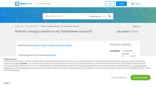 
                            12. How do I assign a device to my TeamViewer account?