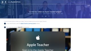 
                            11. How do I attain my Apple Teacher badges? - ask.PLCSCOTCH