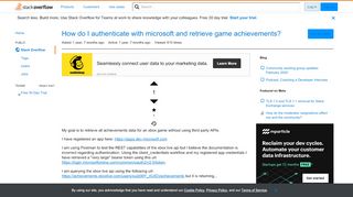 
                            7. How do I authenticate with microsoft and retrieve game ...