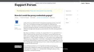 
                            5. How do I avoid the proxy credentials popup? | Firefox Support Forum ...