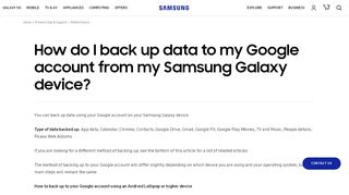 
                            13. How do I back up data to my Google account from my Samsung ...