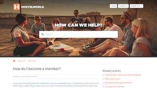 
                            5. How do I become a member? – Hostelworld.com