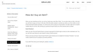 
                            12. How do I buy an item? – Grailed
