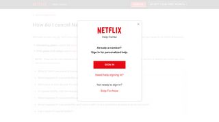 
                            13. How do I cancel Netflix? - Netflix Help Center