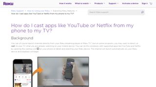 
                            12. How do I cast apps like YouTube or Netflix from my phone to my TV ...