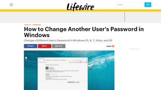 
                            4. How Do I Change Another User's Password in Windows? - Lifewire