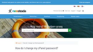 
                            5. How do I change my cPanel password? - Neostrada.be