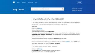 
                            3. How do I change my email address? - PayPal