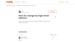 
                            13. How do I change my login email address? – Insightly Help Center