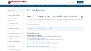 
                            8. How do I change my login password for DirectAdmin? - ...