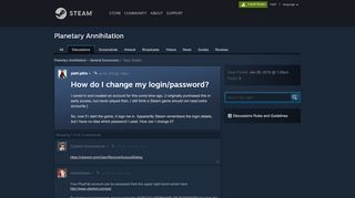 
                            5. How do I change my login/password? :: Planetary Annihilation ...