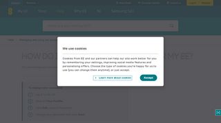 
                            9. How do I change my password for My EE? | Help | EE