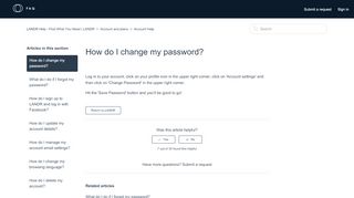 
                            11. How do I change my password? – LANDR Help - Find What You Need ...