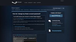 
                            7. How do I change my Steam account password? - Managing Your ...