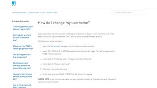 
                            7. How do I change my username? – PG&E Help Center